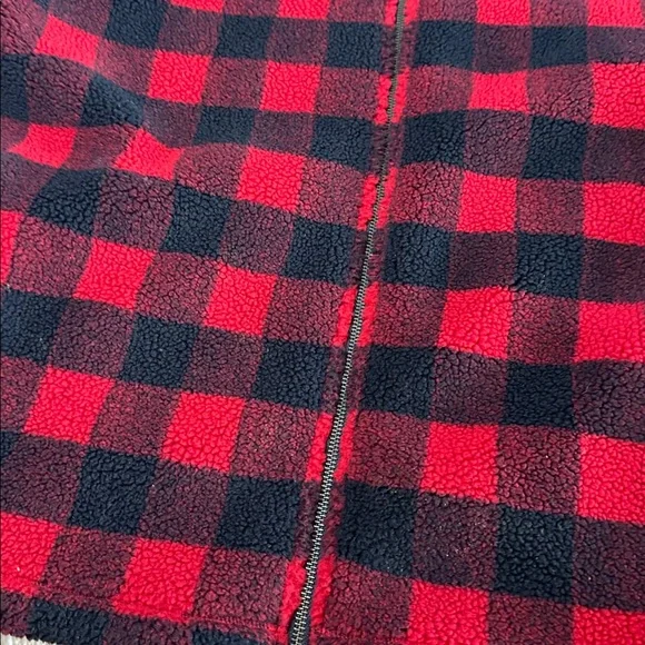 Tommy Hilfiger Fleeced Red & Black Plaid Jacket XL - Picture 7 of 14